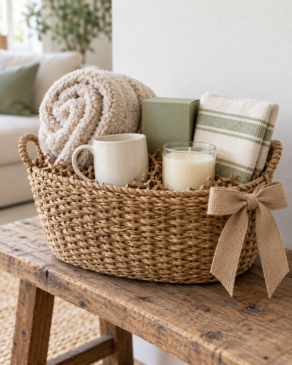Settled In — gift basket by Birch and Bow Gift Co.